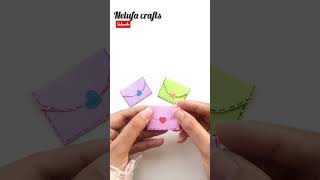 Super Easy Origami Envelope Tutorial  How To make Miniature Envelope  DIY Mini Envelope  Envelope [upl. by Yonita]