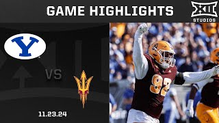 14 BYU vs 21 Arizona State Game Highlights  2024 Big 12 Football [upl. by Crane737]