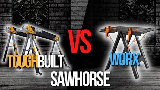 🧰ToughBuilt Adjustable Sawhorse VS WORX Work Table Sawhorse  Best Table Saws Review [upl. by Uile]