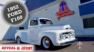 Counts Kustoms Reveals a 52 Ford F100 at SEMA 2023 [upl. by Aicrop]