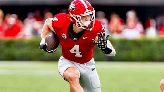 Oscar Delp All Targets and Catches 2023 Season  Georgia Tight End [upl. by Orten]