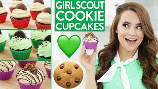 DIY Girl Scout Cookie CUPCAKES [upl. by Leksehcey]