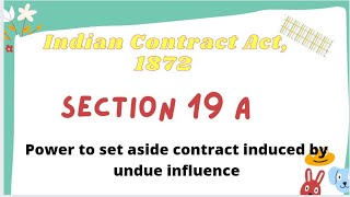 Section 19A of the Indian Contract Act1872 by Prince dwivedi [upl. by Greta]