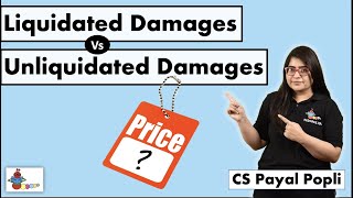 How Liquidated damages are different from Unliquidated Damages  Liquidated vs Unliquidated Damages [upl. by Aihsotan]