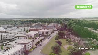 A birds eye view of Homefield House Rooksdown Basingstoke  Shaw healthcare [upl. by Atterrol834]