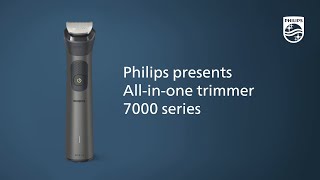 The ultimate grooming tool for your face head and body  Philips AllinOne trimmer [upl. by Etteuqram]