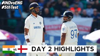 India vs England 5th Test DAY 2 Full Match Highlights  IND vs ENG 5th Test DAY 2 Full Highlights [upl. by Blunk]