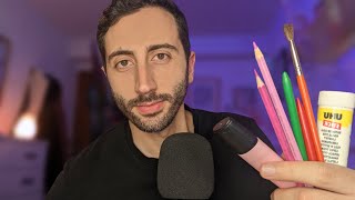 ASMR con lápices y pincel  Brushing amp Scratching [upl. by Heger]