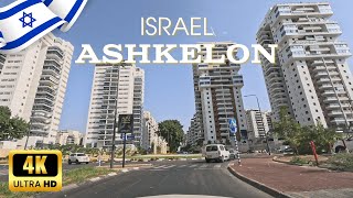 Israel 4K Ashkelon  Just a Few Kilometers from Gaza  Scenic Drive  4K Walking [upl. by Aihsenal]