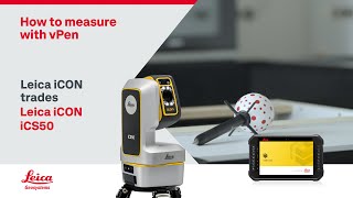 Leica iCON trades  How to measure with vPen [upl. by Arinaj]