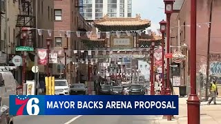 Chinatown leaders Jason Kelce react to 76ers arena deal in Center City [upl. by Edme]