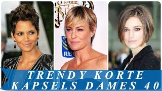 Trendy korte kapsels dames 40 [upl. by Delfine]