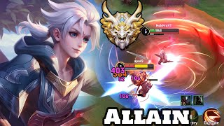 Honor of Kings Allain Gameplay Rank Grandmaster [upl. by Seldan]