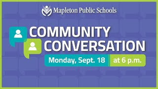 Community Conversations – September 18 2023 [upl. by Kenay155]