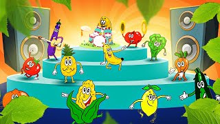 Happy Veggies amp Fruits Song Sing amp Learn With Kids  Nursery Rhyme  Kids Song Channel [upl. by Ameer867]