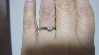 Cartier 1895 Engagement Diamond Ring One of my counterinflation measures [upl. by Sharla]