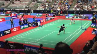 Lee Chong Wei vs Takuma Ueda Nice Camera Angle Highlights [upl. by Nagiem]