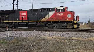 Eastbound CN intermodel cruises through St James JCT on Wednesday November 6th 2024 [upl. by Caputto]