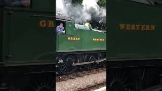 ￼GWR￼ Large prairie 5199 running round it’s train at Minehead station the west Somerset railway￼￼ [upl. by Ardnic]