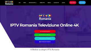 IPTV Romania  Canale TV Romanesti Online 4K  Providerul Nr 1 din Romania [upl. by Lrub423]