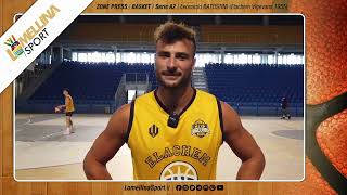 🏀 ZONE PRESS  BASKET  Serie A2  intervista a Leonardo BATTISTINI Elachem Vigevano 1955 [upl. by Skye]