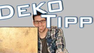 DIY Deko Tipp  Goldenes Wandbild Tutorial [upl. by Shelton]