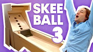 RAMPE LANCEMENT  Piste PROTO COUDES en BOIS 3DPrints CIBLE  DIY Best ARCADE EP03 Skeeball [upl. by Atrebla]