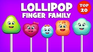 Lollipop Finger Family Song  Top 20 Finger Family Songs  Daddy Finger Rhyme [upl. by Marianne]