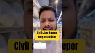 Civil store keeper job role  trending shortsshortsvideo india dubai gulf [upl. by Aseret318]