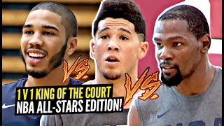 1v1 King of The Court NBA AllStars Edition Kevin Durant Paul George Devin Booker GO AT IT [upl. by Yejus444]