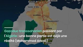 Gazoduc transsaharien passant par l’Algérie  une bonne partie est déjà une réalité Mohammed Arkab [upl. by Allicerp674]