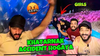 GIRLS SE ACCIDENT HOGAYA 🤬  WINTERLAND VLOG  MISHKAT KHAN [upl. by Jada531]