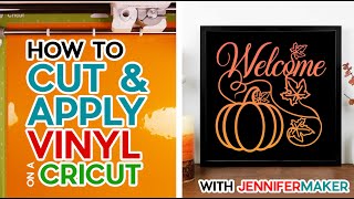 How to Cut Vinyl on a Cricut For Beginners Easy StepbyStep Tutorial  Fun Projects [upl. by Chadd]