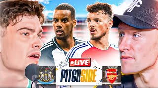 NEWCASTLE vs ARSENAL Ft WillNE  Pitch Side LIVE [upl. by Ahsrop]