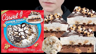 ASMR Carvel Cookie Dough Ice Cream Cake Mukang  Soft Eating Sounds [upl. by Guidotti742]