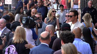 Kevin Feige Hollywood Walk of Fame star ceremony arrivals with Brie Larson Chris Pratt and more [upl. by Aicelaf]