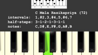 Mela Rasikapriya Musical ScaleRaga 72 [upl. by Eidissac]