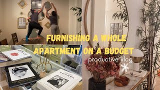 Furnishing a whole apartment on a budget [upl. by Kariv]