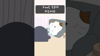 ASMR Foot Massage  SPA asmr cute massage spa cat [upl. by Helaina]