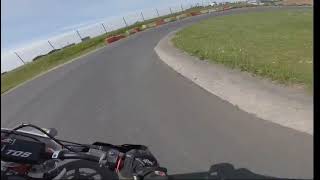 beginner pit bike supermoto at fat cats  symoto 140 [upl. by Animlehliw]