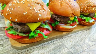 وصفة البورغر 🍔🍔🍔 😋😍 La recette de burger [upl. by Kenwrick391]