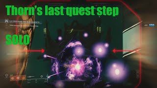 Thorns quotChasm Of Screamsquot  Solo  DESTINY 2 [upl. by Sitrik]