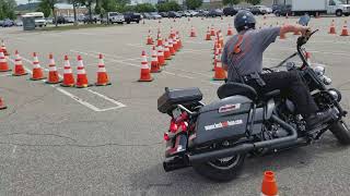 Police Motorcycle Skills Practice Lock and Lean [upl. by Coleman]