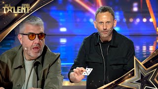 FUNCIONARIO le muestra su magia a los miembros del JURADO  Audiciones 06  Got Talent España 2024 [upl. by Adaj564]