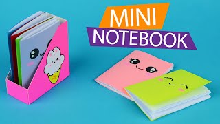 DIY Easy mini notebook  How to make paper notebook  Papercraft [upl. by Arlina282]