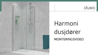 Hvordan montere Harmoni dusjdører  Monteringsvideo  Duxabathno [upl. by Haras683]