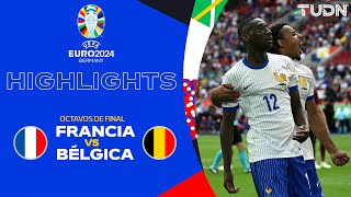 HIGHLIGHTS  Francia vs Bélgica  UEFA EURO 2024  8vos  TUDN [upl. by Giorgi]