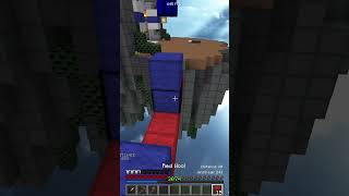 INSANE Block Clutch minecraft bedwars shorts [upl. by Aubreir]