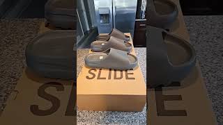 🔥 yeezy slides color comparison onyx slate grey slate marine [upl. by Ihtac]