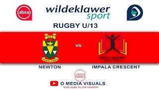 2022 Wildeklawer Sport u13 Rugby  Newton vs Impala [upl. by Atilahs]